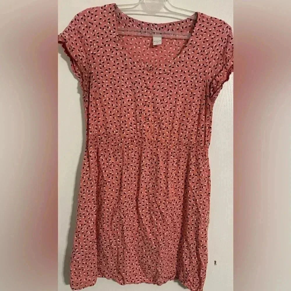 Vila Clothes | Tilst Dress | Coral Floral | Size M